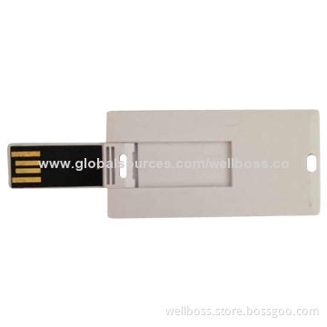 Mini Plastic 16GB Credit Card USB Drive, Customized Logos are Accepted, Suitable for Gift